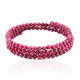 Bracelet en acier et Rubis du Mozambique (Riya)