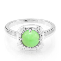 Bague en argent et Chrysoprase impériale