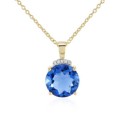 Collier en argent et Fluorite à couleur changeante