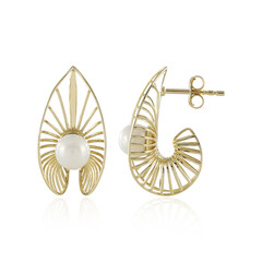 Boucles d'oreilles en or et Perle de culture d'eau douce (Ornaments by de Melo)
