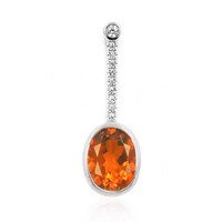 Pendentif en argent et Citrine Madère