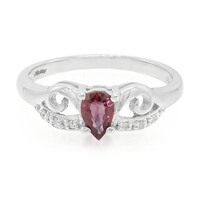 Bague en or et Saphir Padparadscha non chauffé
