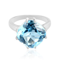Bague en argent et Topaze bleu ciel