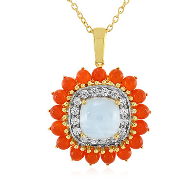 Collier en argent et Aigue-marine