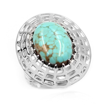 Bague en argent et Turquoise de la Mine 8 (Anne Bever)