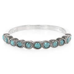 Bague en argent et Diamant fantaisie