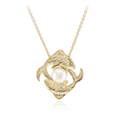 Collier en argent et Perle blanche de culture d'eau douce