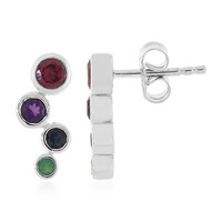 Boucles d'oreilles en argent et Grenat Rhodolite