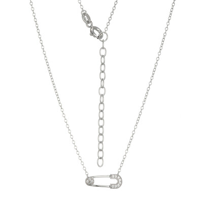 Collier en argent et Zircon (Adela Silber)
