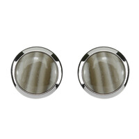 Boucles d'oreilles en argent et Silex des Monts Sainte-Croix