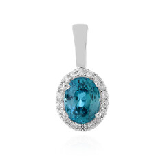 Pendentif en argent et Zircon de Ratanakiri
