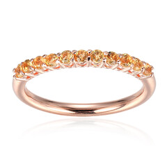 Bague en argent et Citrine