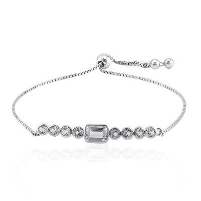 Bracelet en argent et Topaze blanche