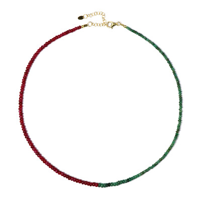 Collier en argent et Rubis de Madagascar