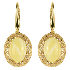 Boucles d'oreilles en argent et Ambre baltique