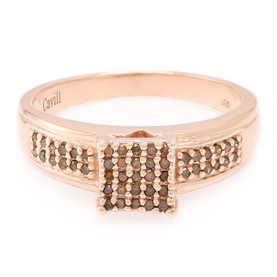 Bague en argent et Diamant fantaisie