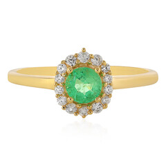 Bague en or et Emeraude de Colombie