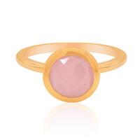 Bague en argent et Jade rose