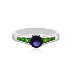 Bague pour homme en argent et Iolite