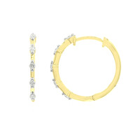 Boucles d'oreilles en or et Diamant SI2 (G)