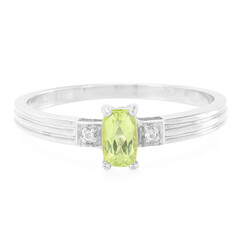 Bague en argent et Tourmaline cuprifère