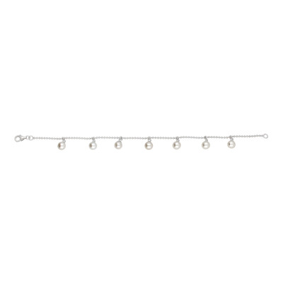 Bracelet en argent et Perle blanche de culture d'eau douce