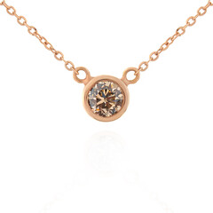 Collier en or et Diamant rose de France VS1 d'Argyle