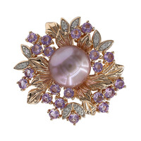 Broche en argent et Perle Ming (TPC)