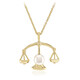 Collier en argent et Perle blanche de culture d'eau douce