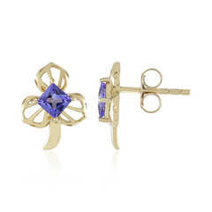 Boucles d'oreilles en or et Tanzanite AAA (Ornaments by de Melo)