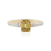 Bague en or et Zircon jaune