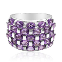 Bague en argent et Améthyste