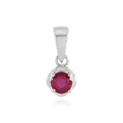 Pendentif en argent et Rubis de Madagascar