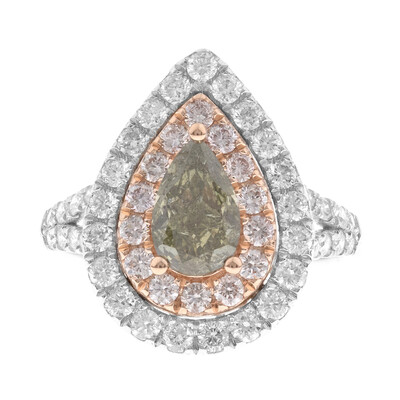 Bague en or et Diamant vert SI1 (CIRARI)