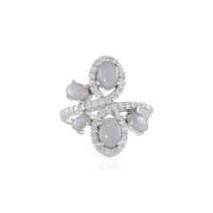 Bague en argent et Opale d'Australie