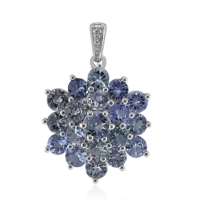 Pendentif Fait Main En Argent Sterling 925 Avec Tanzanite Bleue Naturelle - Bijou Artisanal