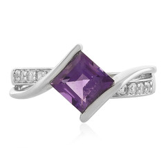 Bague en argent et Améthyste