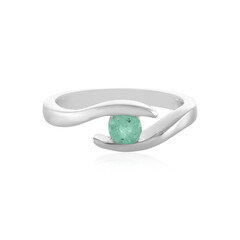 Bague en argent et Emeraude de Russie