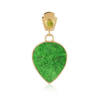 Pendentif en argent et Uvarovite