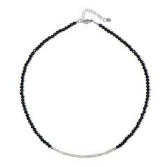 Collier en argent et Onyx noir