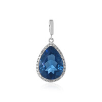 Pendentif en argent et Fluorite à couleur changeante