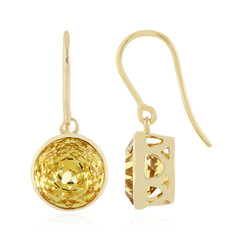 Boucles d'oreilles en or et Quartz savane (PHANTASIA)