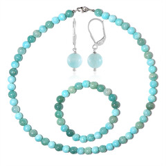 Parure en argent et Amazonite