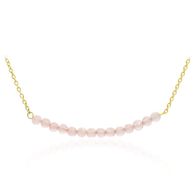 Collier en argent et Quartz rose