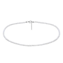 Collier en argent et Opale blanche