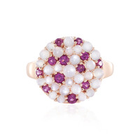 Bague en argent et Pierre de Lune blanche (KM by Juwelo)