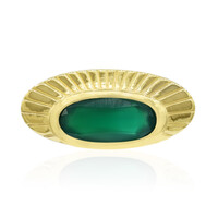 Pendentif en argent et Calcédoine verte