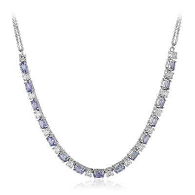 Collier en argent et Tanzanite