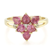 Bague en or et Saphir Padparadscha non chauffé (AMAYANI)