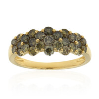 Bague en or et Diamant vert SI1 (CIRARI)